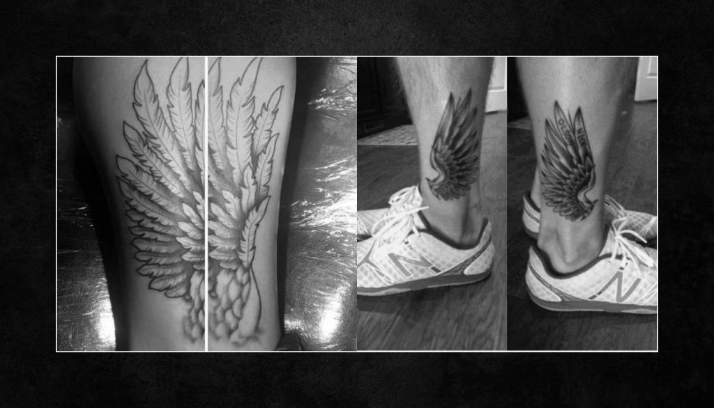 leg hermes tattoos