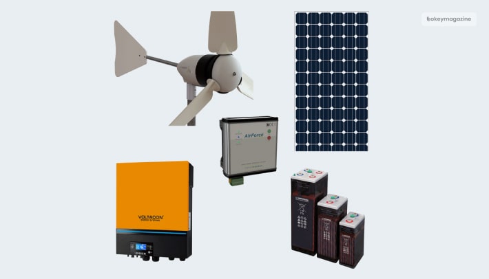 Hybrid Wind and Solar Off-Grid Kit