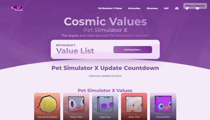 What Are Cosmic Values Within Pet Simulator X