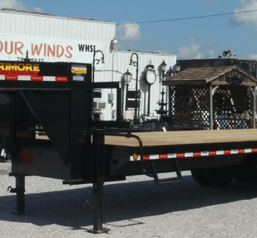 Cargo In A Gooseneck Trailer